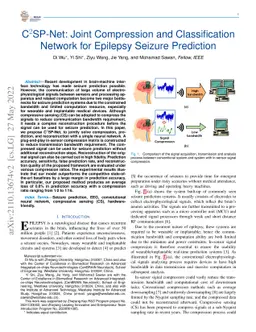 C$^2$SP-Net: Joint Compression and Classification Network for Epilepsy
  Seizure Prediction