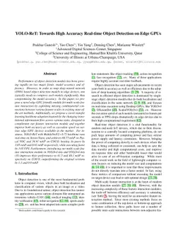 YOLO-ReT: Towards High Accuracy Real-time Object Detection on Edge GPUs