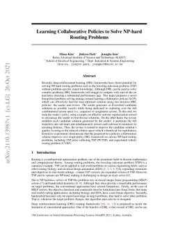 Learning Collaborative Policies to Solve NP-hard Routing Problems