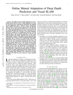 Online Mutual Adaptation of Deep Depth Prediction and Visual SLAM