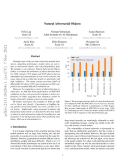 Natural Adversarial Objects