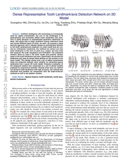 Dense Representative Tooth Landmark/axis Detection Network on 3D Model