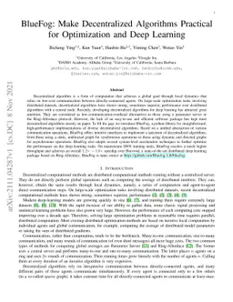 BlueFog: Make Decentralized Algorithms Practical for Optimization and
  Deep Learning