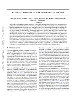 ML-EXray: Visibility into ML Deployment on the Edge