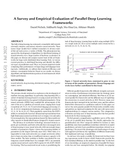 A Survey and Empirical Evaluation of Parallel Deep Learning Frameworks
