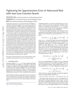 Tightening the Approximation Error of Adversarial Risk with Auto Loss
  Function Search