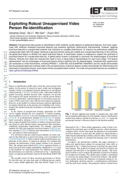 Exploiting Robust Unsupervised Video Person Re-identification