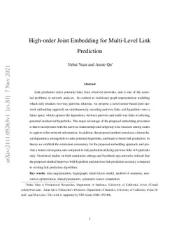 High-order joint embedding for multi-level link prediction