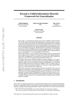 Towards a Unified Information-Theoretic Framework for Generalization