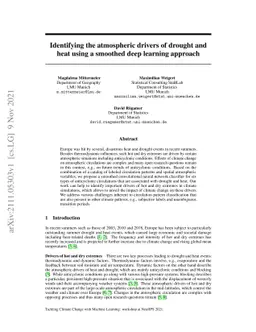 Identifying the atmospheric drivers of drought and heat using a smoothed
  deep learning approach