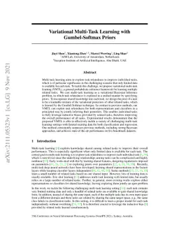 Variational Multi-Task Learning with Gumbel-Softmax Priors