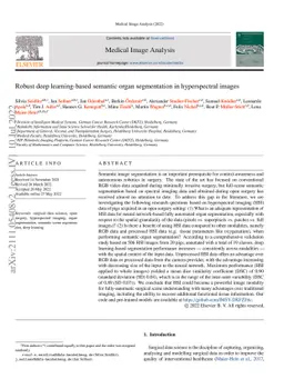 Robust deep learning-based semantic organ segmentation in hyperspectral
  images