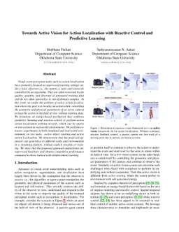 Towards Active Vision for Action Localization with Reactive Control and
  Predictive Learning