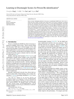 Learning to Disentangle Scenes for Person Re-identification