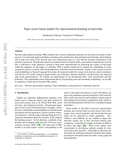 Topic-aware latent models for representation learning on networks