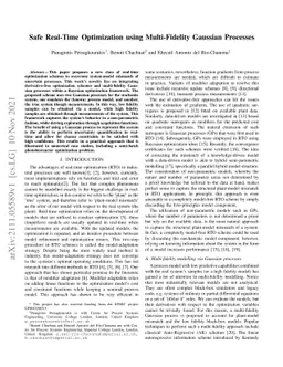 Safe Real-Time Optimization using Multi-Fidelity Gaussian Processes