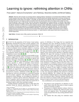 Learning to ignore: rethinking attention in CNNs
