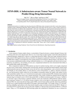 STNN-DDI: A Substructure-aware Tensor Neural Network to Predict
  Drug-Drug Interactions