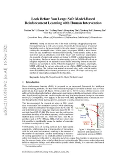 Look Before You Leap: Safe Model-Based Reinforcement Learning with Human
  Intervention