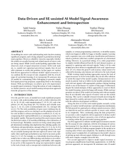 Data-Driven AI Model Signal-Awareness Enhancement and Introspection