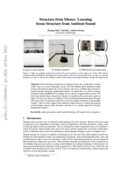 Structure from Silence: Learning Scene Structure from Ambient Sound