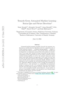 Towards Green Automated Machine Learning: Status Quo and Future
  Directions