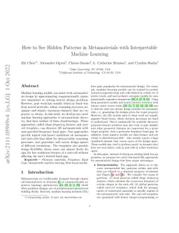 How to See Hidden Patterns in Metamaterials with Interpretable Machine
  Learning