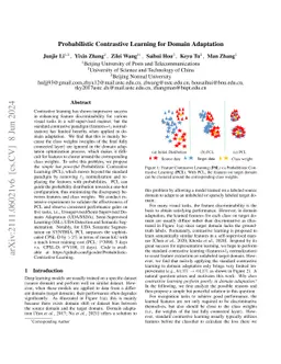 Probabilistic Contrastive Learning for Domain Adaptation
