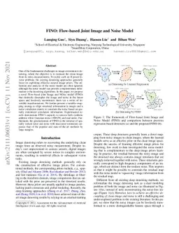 FINO: Flow-based Joint Image and Noise Model