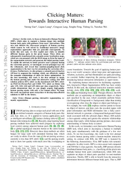 Clicking Matters:Towards Interactive Human Parsing