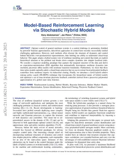 Model-Based Reinforcement Learning via Stochastic Hybrid Models