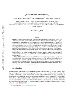 Quantum Model-Discovery