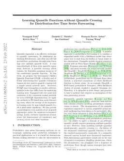 Learning Quantile Functions without Quantile Crossing for
  Distribution-free Time Series Forecasting