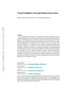 Visual Intelligence through Human Interaction
