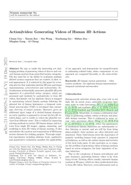 Action2video: Generating Videos of Human 3D Actions