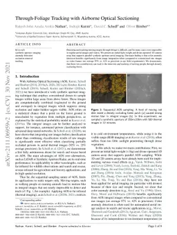 Through-Foliage Tracking with Airborne Optical Sectioning