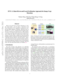 D$^2$LV: A Data-Driven and Local-Verification Approach for Image Copy
  Detection