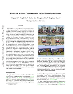 Robust and Accurate Object Detection via Self-Knowledge Distillation