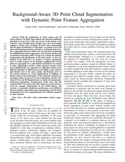 Background-Aware 3D Point Cloud Segmentationwith Dynamic Point Feature
  Aggregation