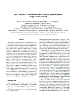 Sign Language Translation with Hierarchical Spatio-TemporalGraph Neural
  Network