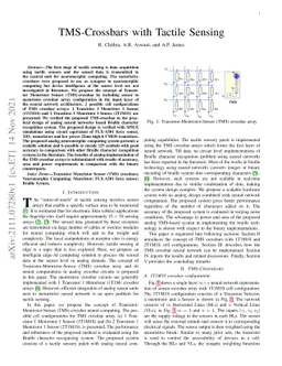 TMS-Crossbars with Tactile Sensing