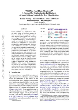 "Will You Find These Shortcuts?" A Protocol for Evaluating the
  Faithfulness of Input Salience Methods for Text Classification