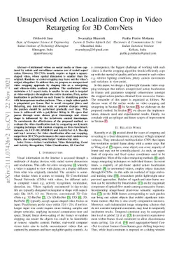 Unsupervised Action Localization Crop in Video Retargeting for 3D
  ConvNets
