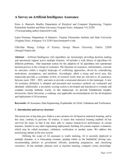 A Survey on AI Assurance