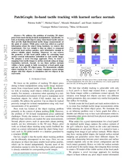 PatchGraph: In-hand tactile tracking with learned surface normals