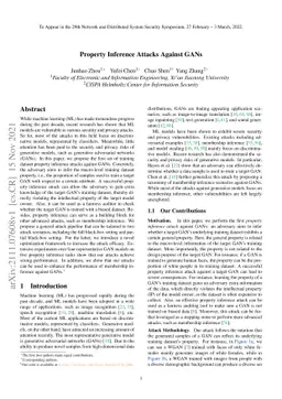 Property Inference Attacks Against GANs