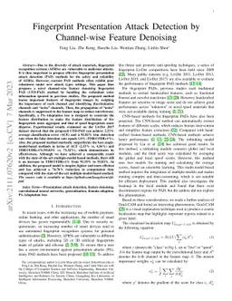 Fingerprint Presentation Attack Detection by Channel-wise Feature
  Denoising