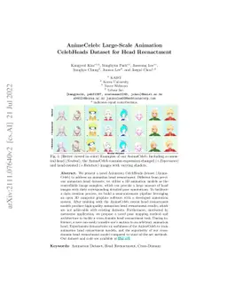 AnimeCeleb: Large-Scale Animation CelebHeads Dataset for Head
  Reenactment