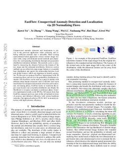 FastFlow: Unsupervised Anomaly Detection and Localization via 2D
  Normalizing Flows