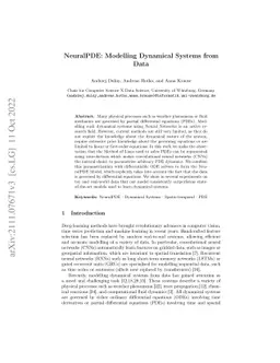 NeuralPDE: Modelling Dynamical Systems from Data
